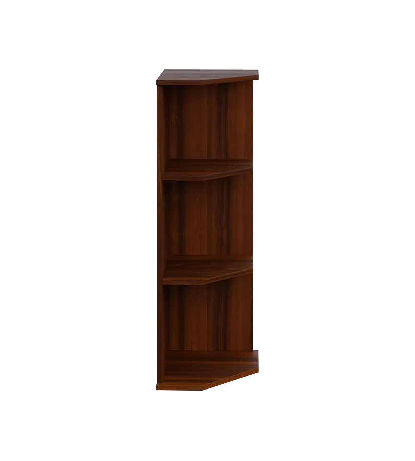 LZ 3 - 3 kancelářská skříň, rohová, pravá, 1107x360x400, ořech královský